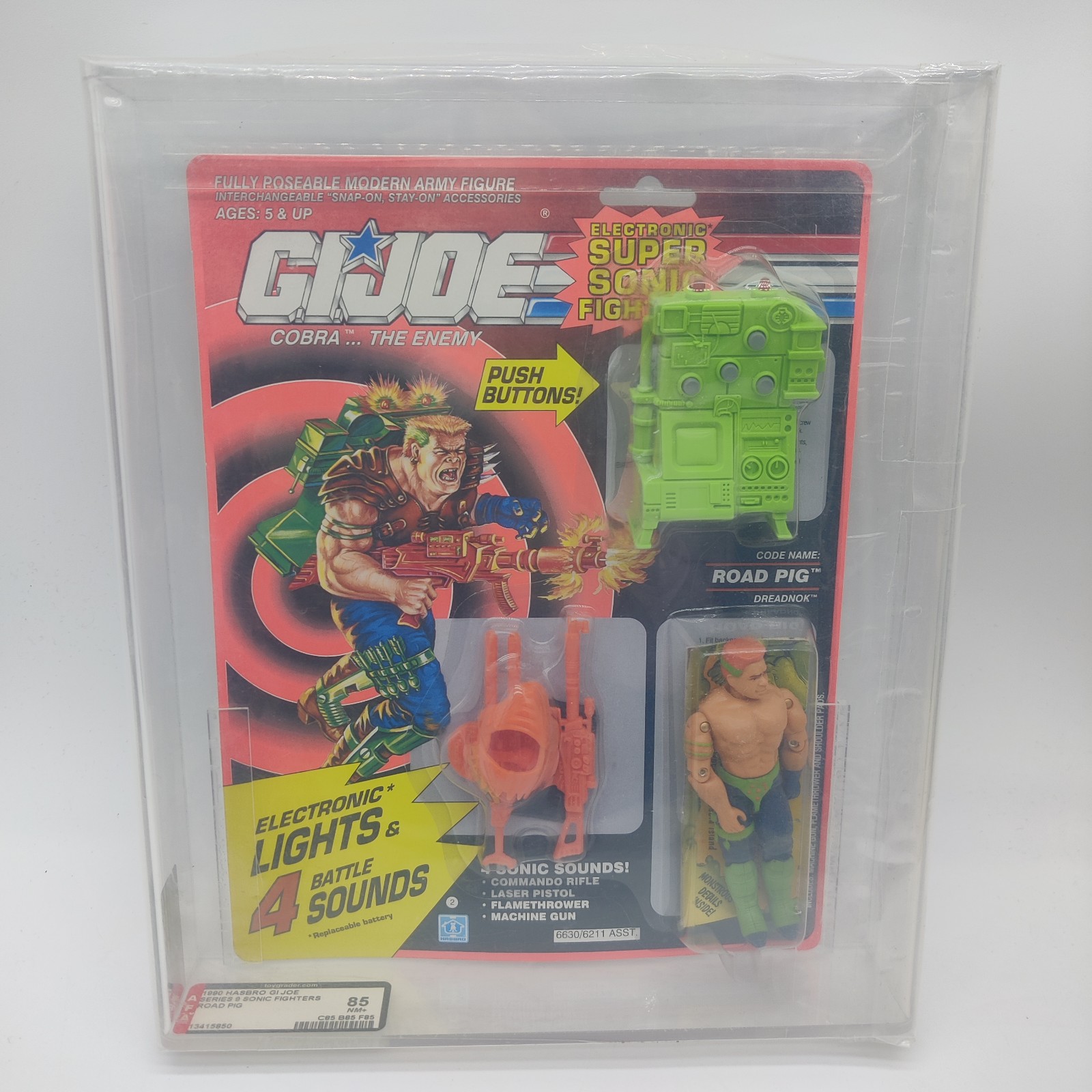 1992 GI Joe Super Sonic Fighters Road Pig AFA graded 85