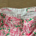 Lilly Pulitzer Buttercup Shorts Pink Flamingo Colony Small Scallop sz 000