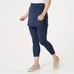 Zuda Womens Leggings Cropped Skirted Stretch Pull On Z-Move Blue Size Small