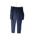 Zuda Womens Leggings Cropped Skirted Stretch Pull On Z-Move Blue Size Small