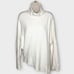 ALLSAINTS Lock Roll Neck Relaxed Fit Cream Wool/Yak Blend Asymmetric Hem Medium