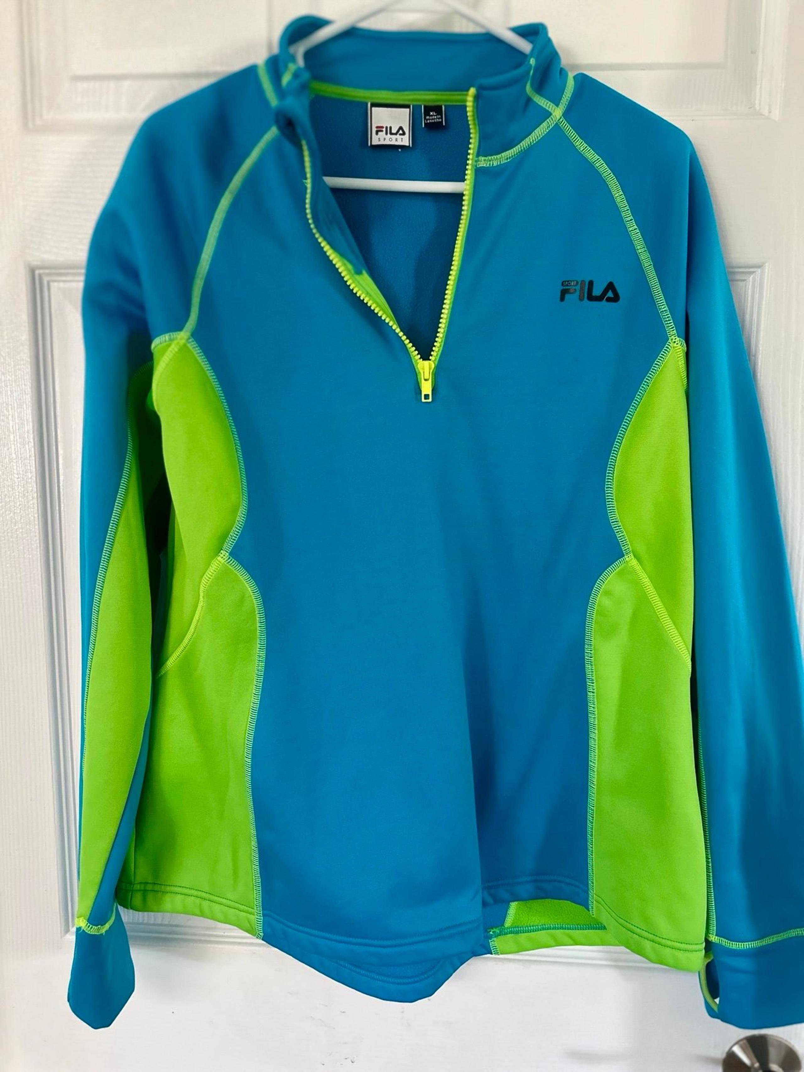 Women’s Fila Sport 1/2 Zip Athletic Jacket Sz XL