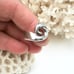 Vintage electroform sterling silver ring modern modernist swirl spiral 5.75 or 6
