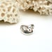 Vintage electroform sterling silver ring modern modernist swirl spiral 5.75 or 6