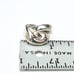 Vintage electroform sterling silver ring modern modernist swirl spiral 5.75 or 6