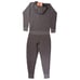 The North Face Ebenezer One Piece Body Jumpsuit Hood Black Heather Women's Large