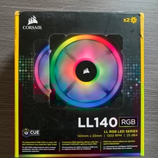 Corsair LL Series LL140 RGB 140mm Dual Light Loop RGB LED PWM Fan 2 Fan Pack