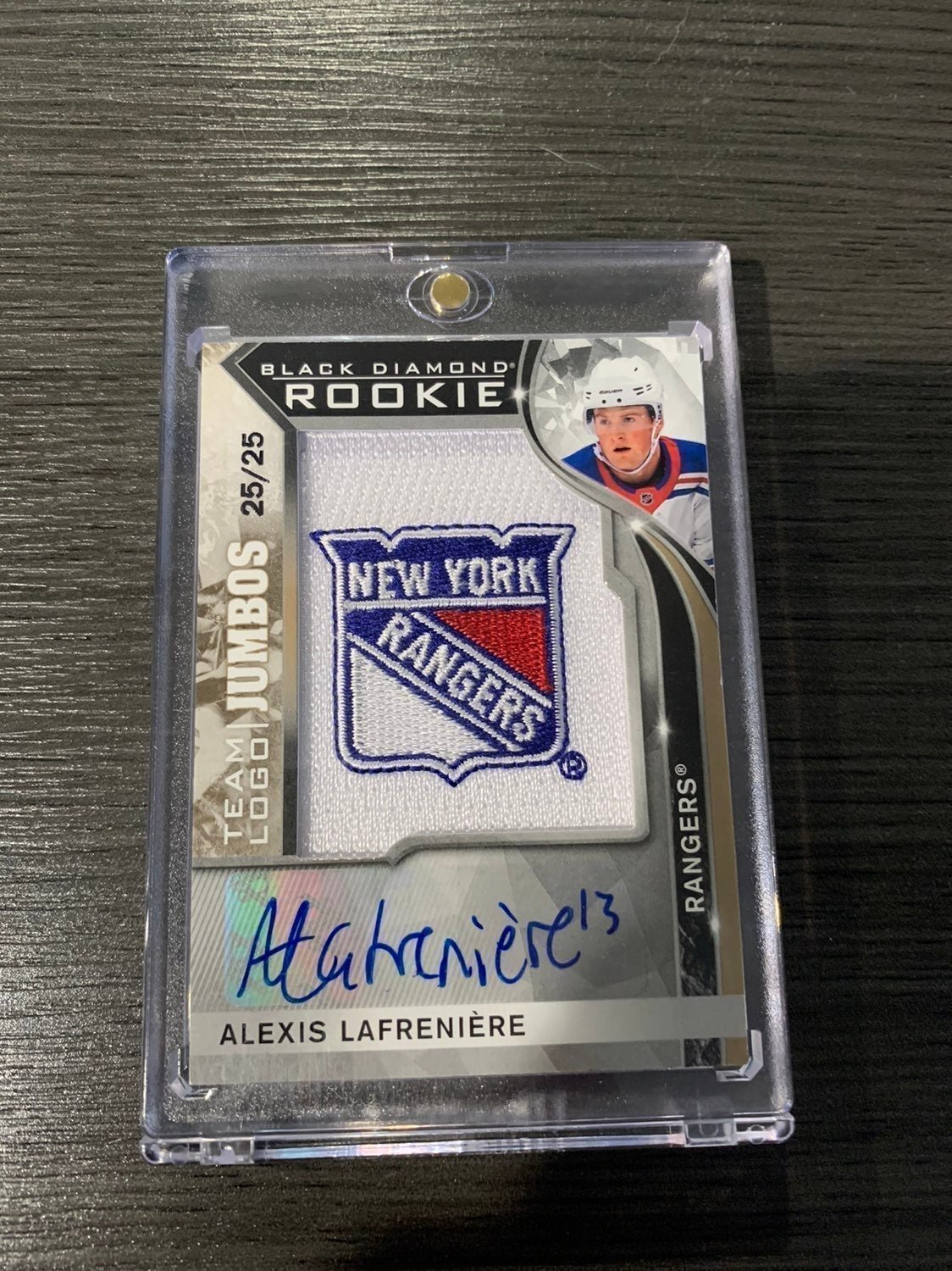 Alexis Lafreniere BLACK DIAMOND Jumbo Rookie /25