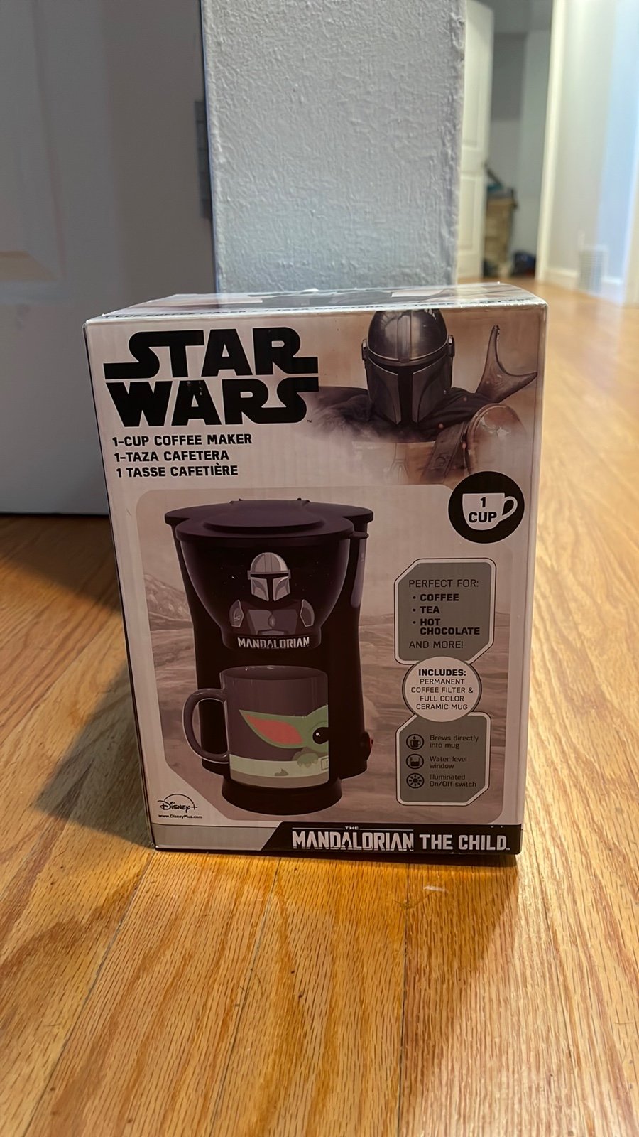 Star Wars The Mandalorian The Child 1 Cup Coffee Maker w/ Mug included NWT