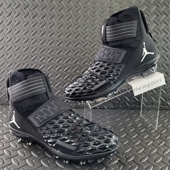 Jordan Force Savage Elite 2 Football Cleats black Sz 12.5 Nike CV1665 103 Rare