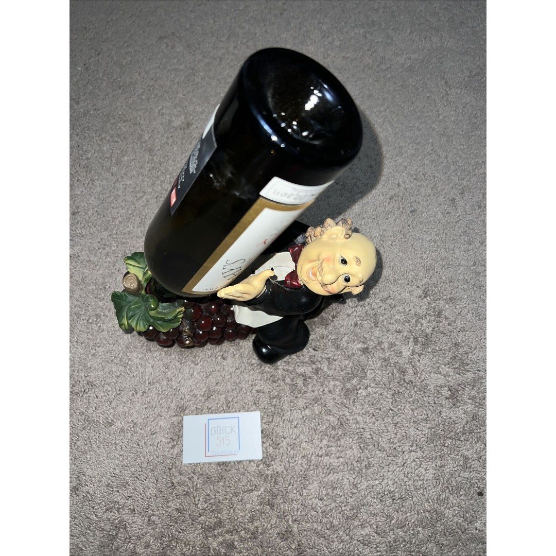 VINTAGE CHEF On A Grape Vine WINE BOTTLE HOLDER
