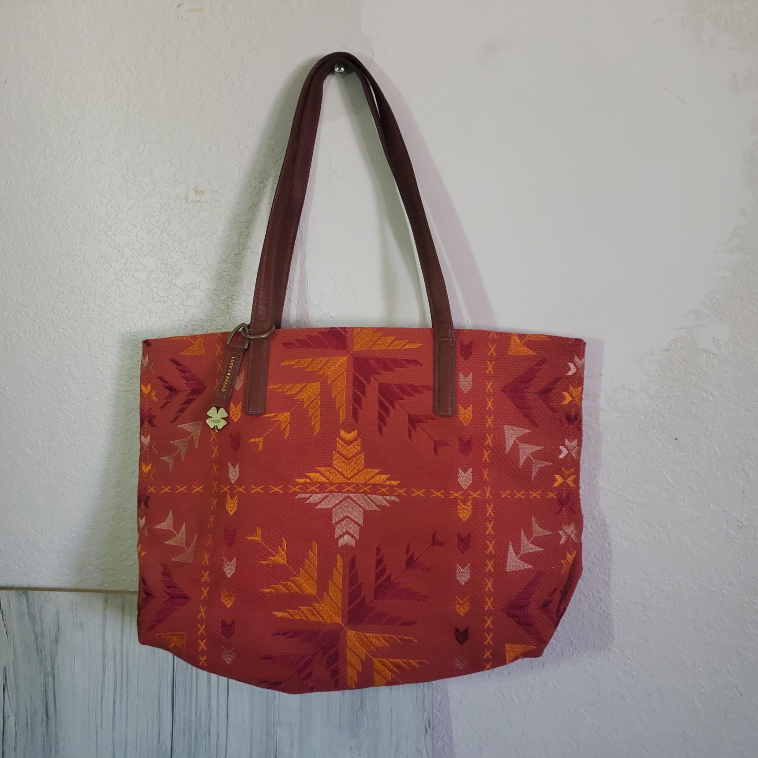 Lucky Brand Cotton Southwestern Style Tote Bag