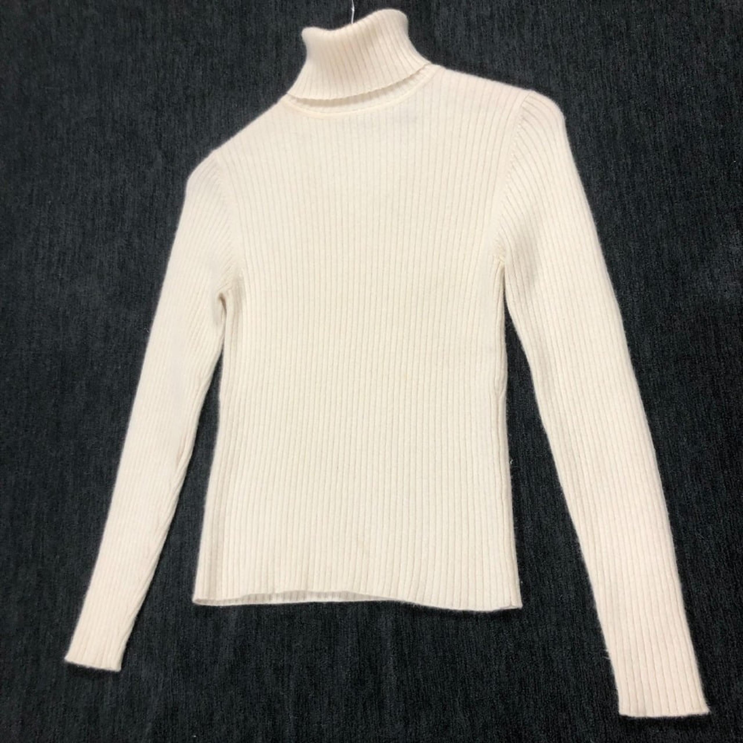 Cashmere Turtleneck Ribbed Knit Sweater Pullover Size XS - Valerie Stevens