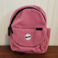 Barbie Lexi Small Pink Faux Sherpa Backpack