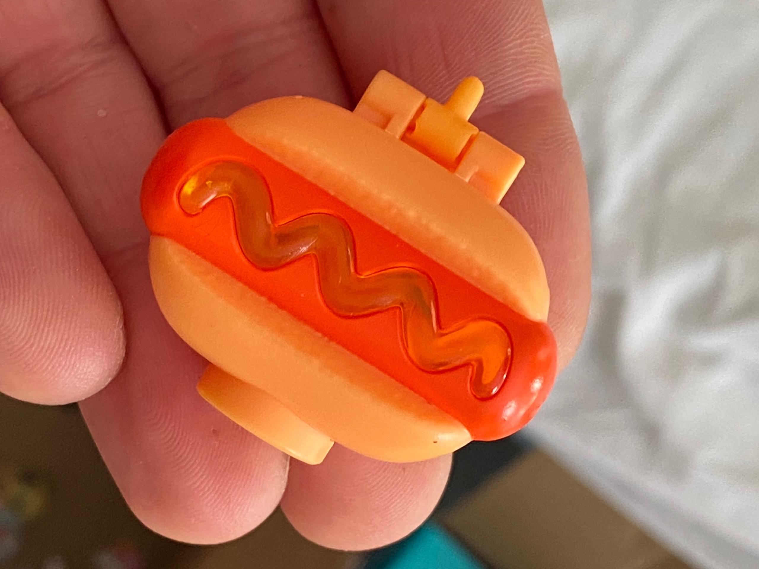 HOTDOG TOY MINIATURE PRETEND PLAY PLASTIC FOOD FIGURINE