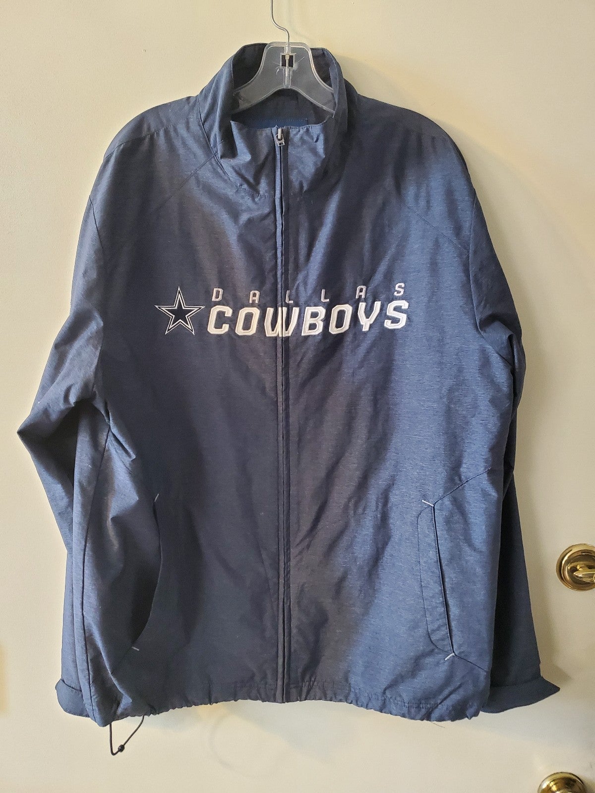 NFL Dallas Cowboys On Field Reebok Embroidered Lined Jacket Medium