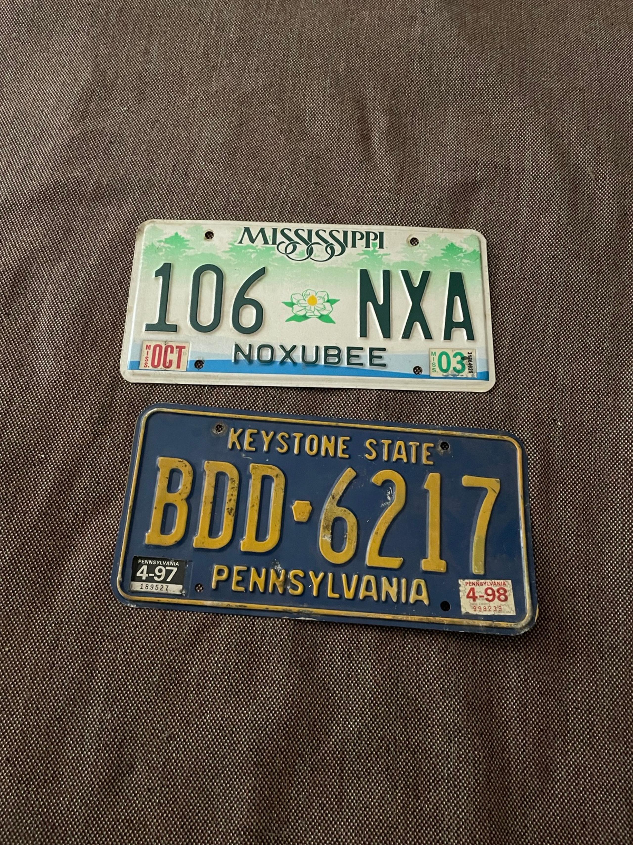 Vintage License Plate