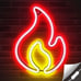 Flame Neon Sign -Red Yellow Flame Led Light Sign for Wall Decor