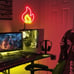 Flame Neon Sign -Red Yellow Flame Led Light Sign for Wall Decor