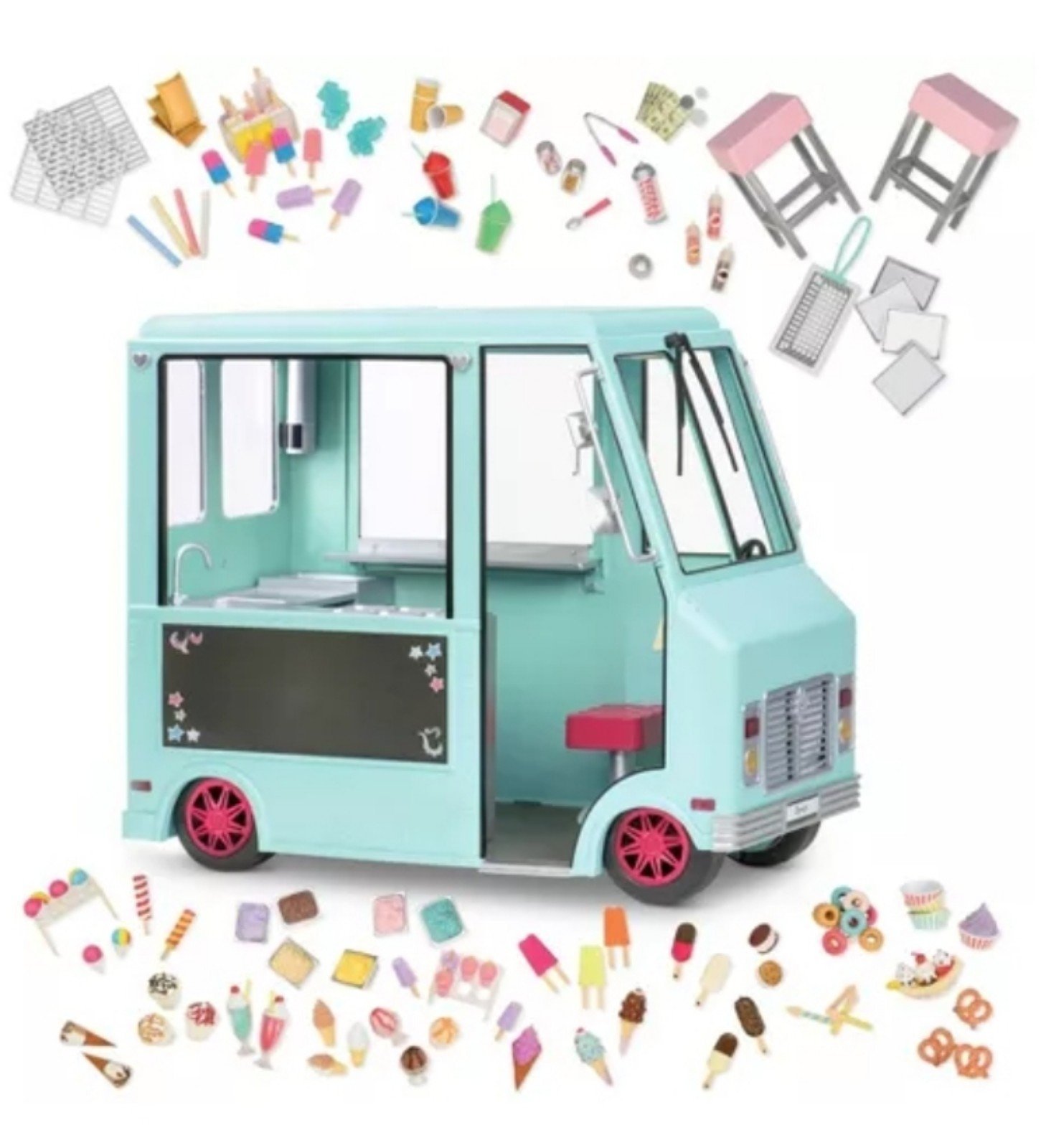 18 inch doll Retired Sweet Shop Musical Ice Cream Truck
