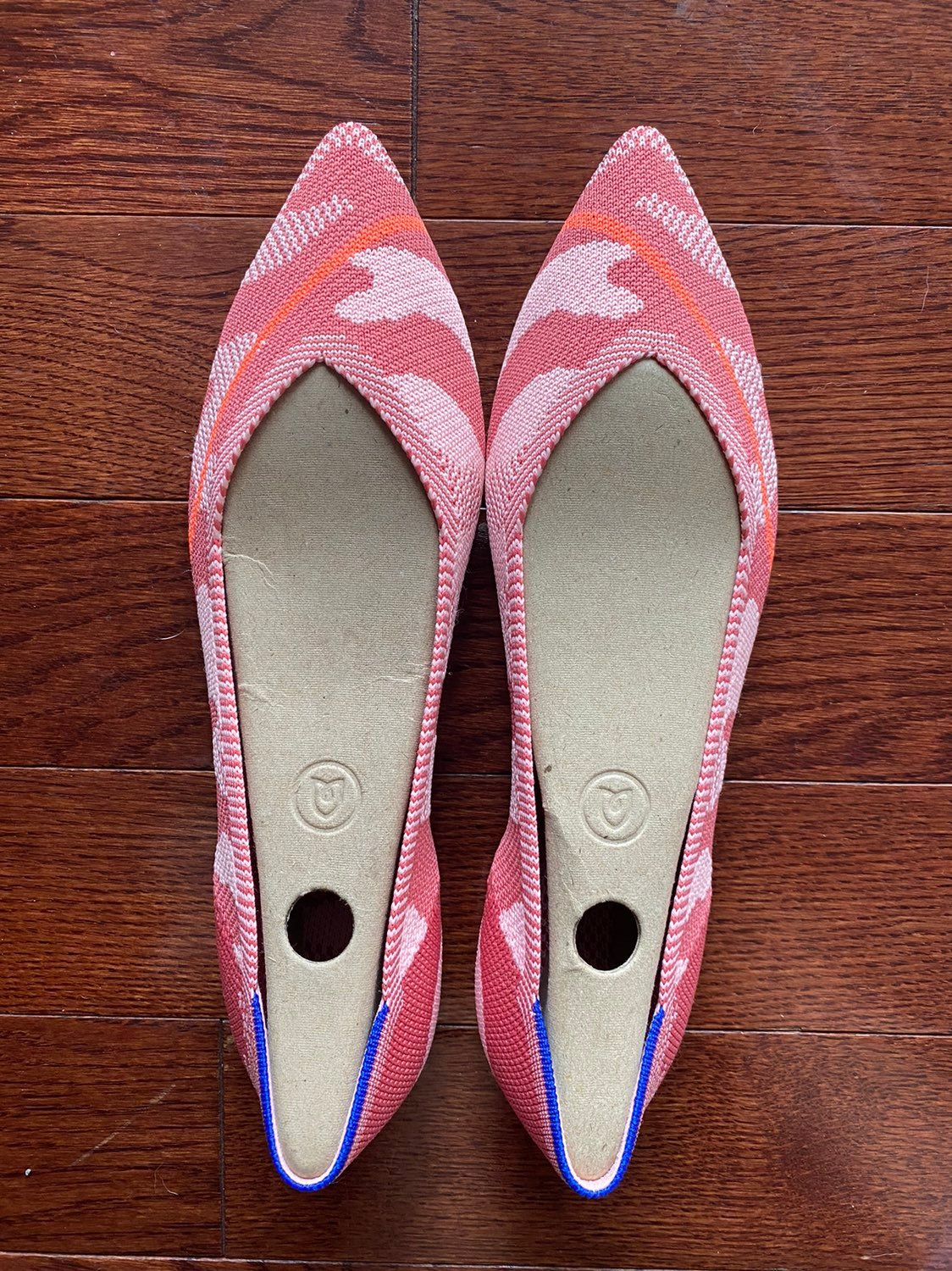 Rothy's Peach Camo, size 9. New In Box
