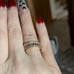 18kt over 925 SS Iridescent Baguette Ring