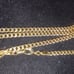 18k gold filled Cuban link necklace