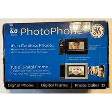GE DECT 6.0 Digital Photo Picture Phone with Photo Caller ID, SD & XD