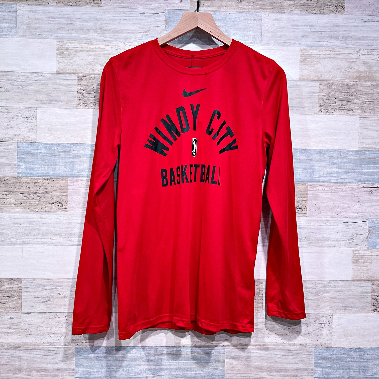 Windy City Bulls NBA G League Nike Dri Fit Mesh Tee Red Black Mens Small