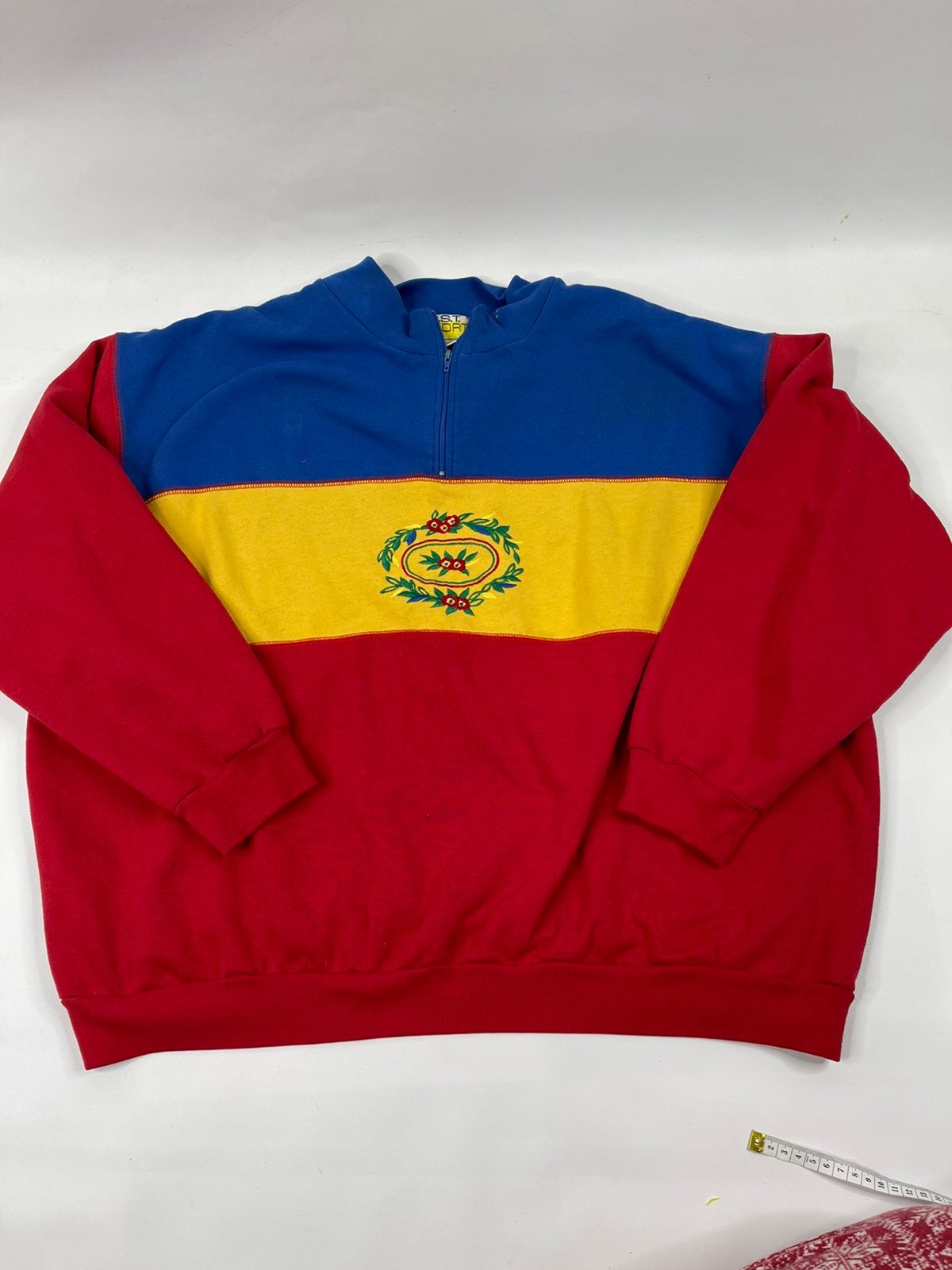 90s Streetwear 2X Colorblock Sweatshirt