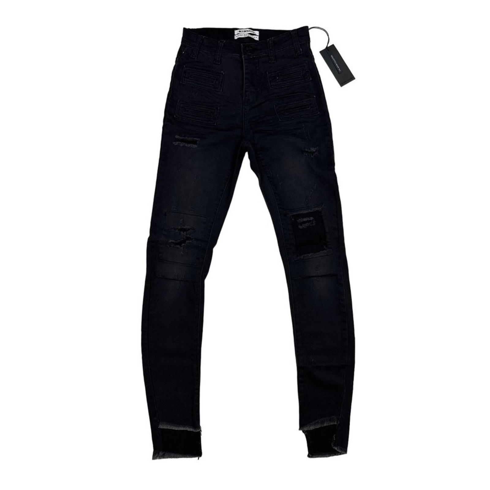 One Teaspoon - Dark Fantasy Scallywags Jeans in Black