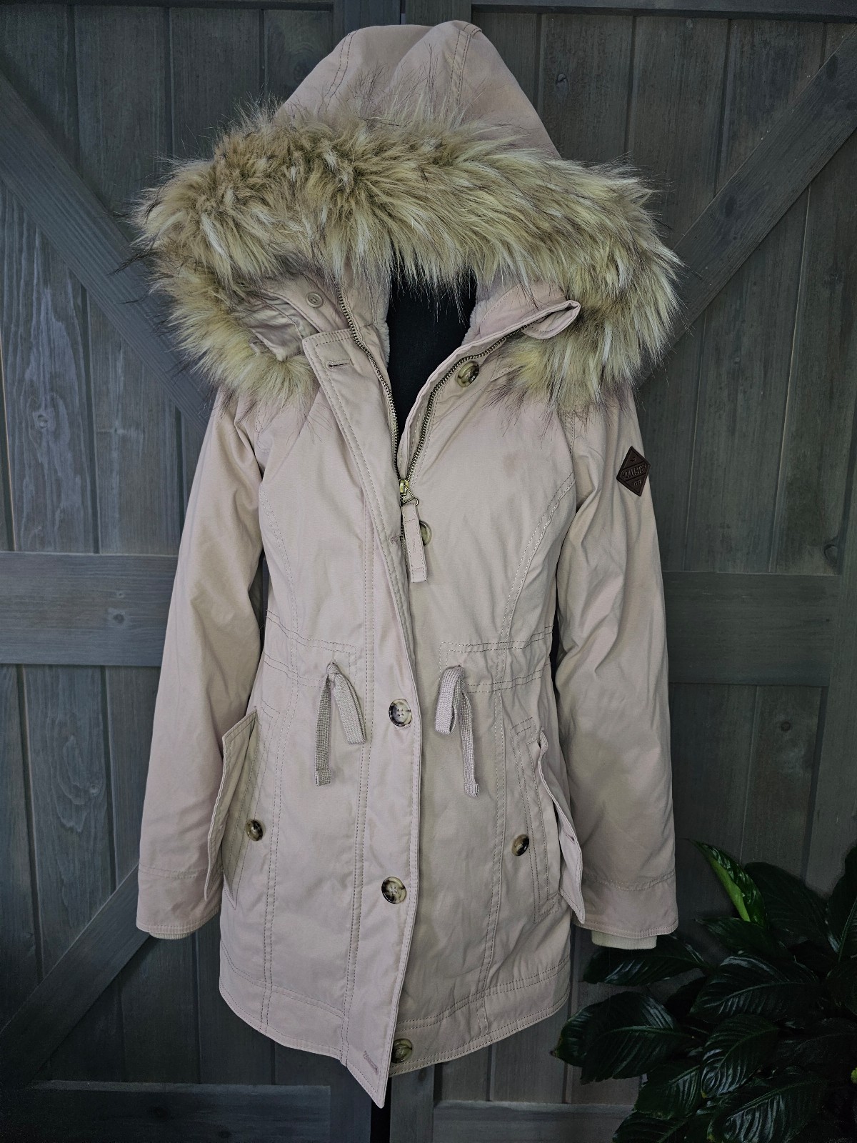 Hollister Faux Fur Cozy Lined Parka sz XS