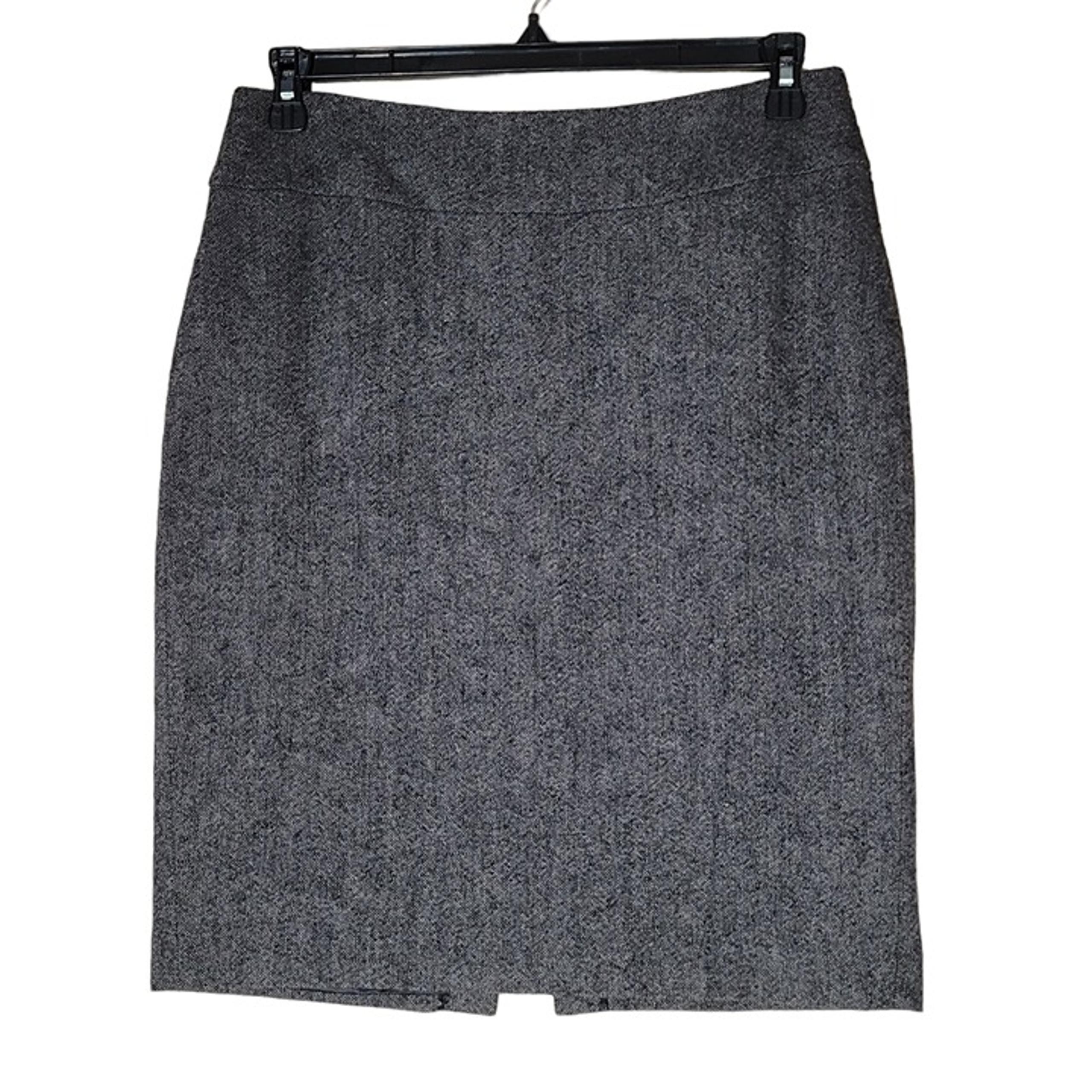 CAbi Wool Blend Tweed Pencil Office Skirt Women's 8