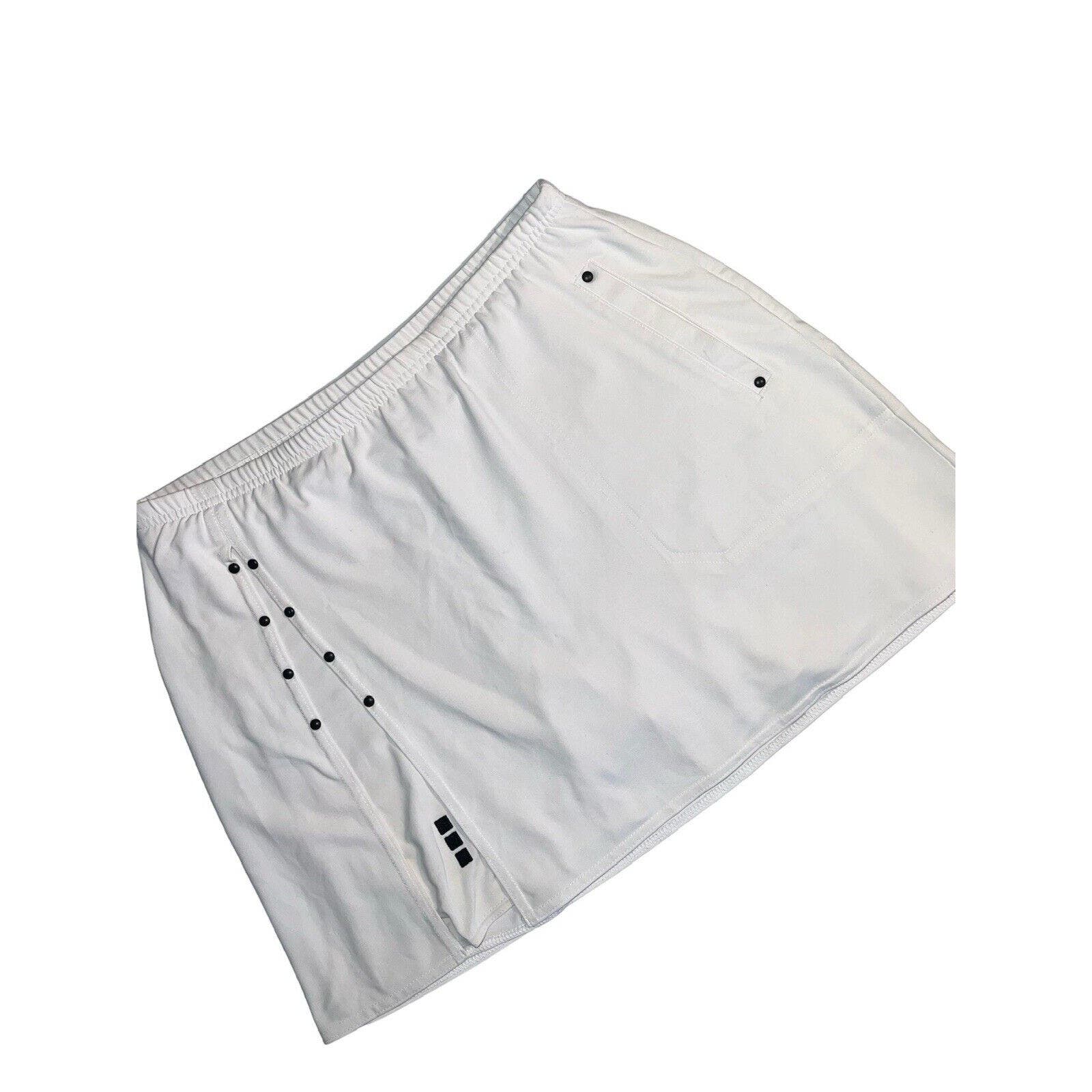 JAMIE SADOCK WHITE SKIRT SKORT SIZE MEDIUM M GOLF TENNIS PICKLEBALL ATHLETIC