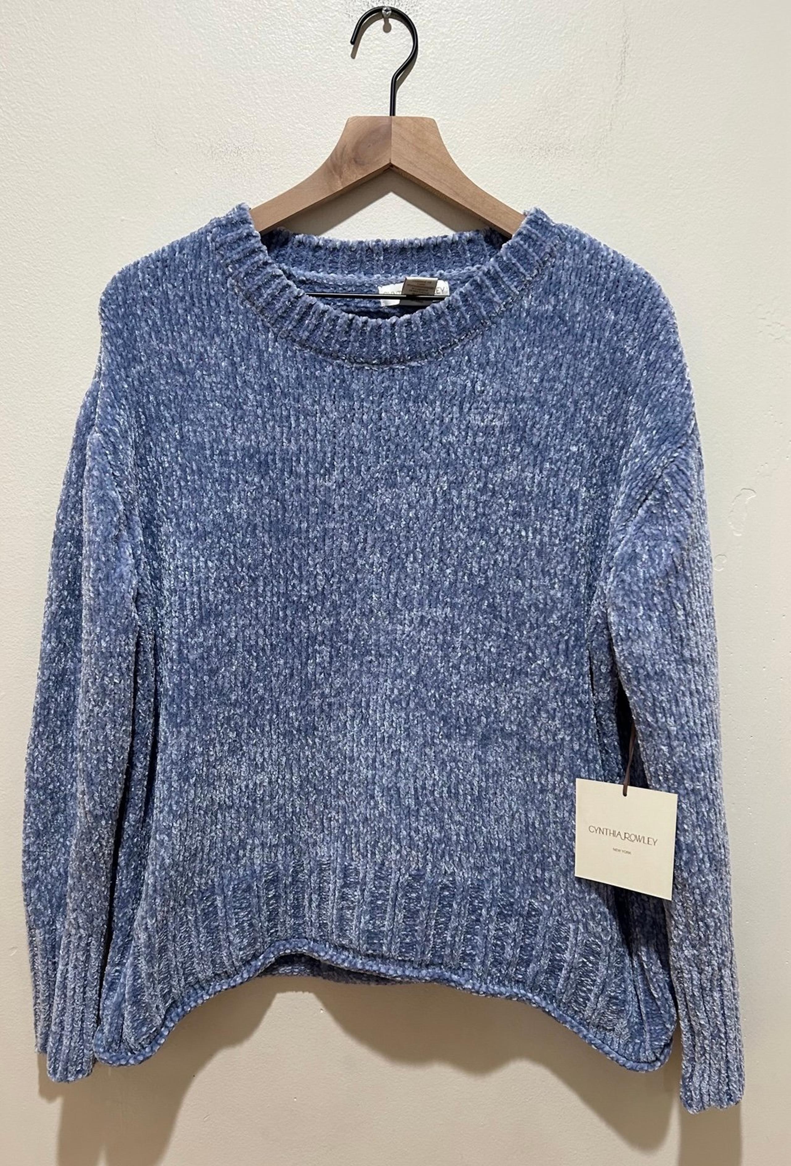 NWT Cynthia Rowley Baby Blue Ultra Soft Crewneck Sweater - Women’s Size Large