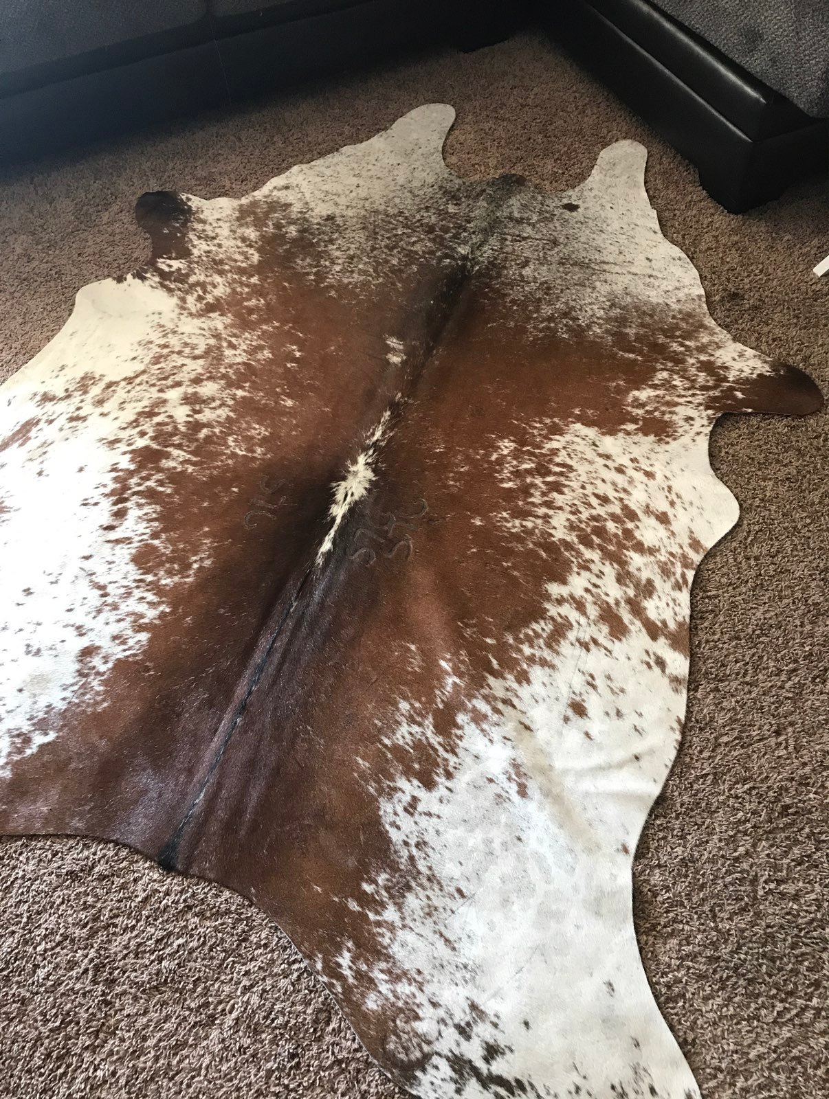 Real cowhide rug