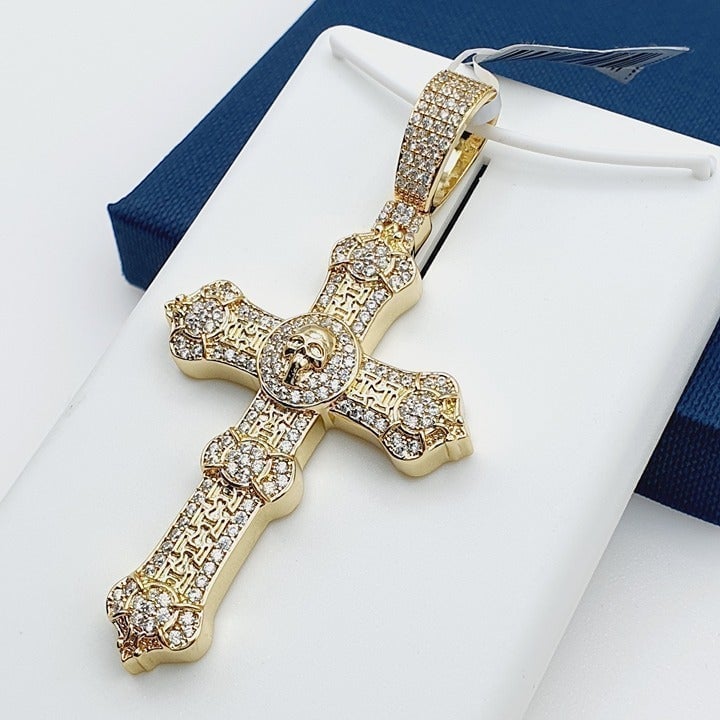 14K Gold Plated Cubic Zircon Pendant, INUS1BR194