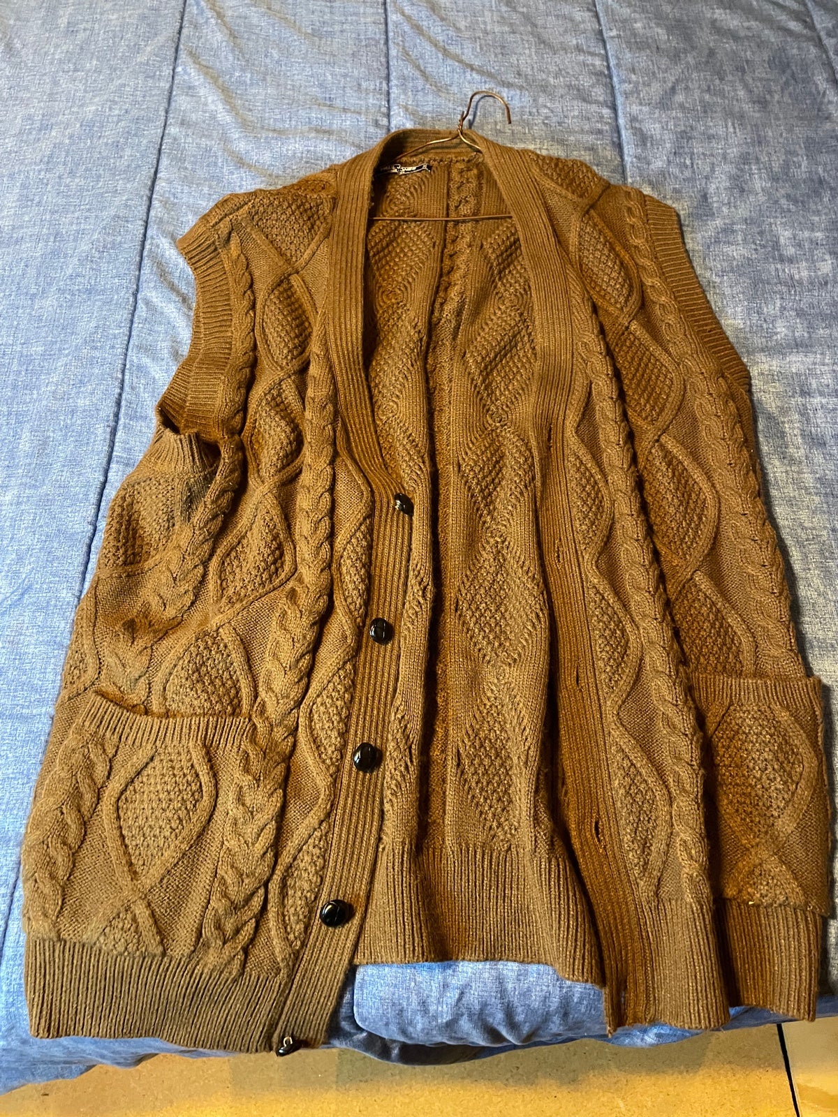 Button up sweater vest