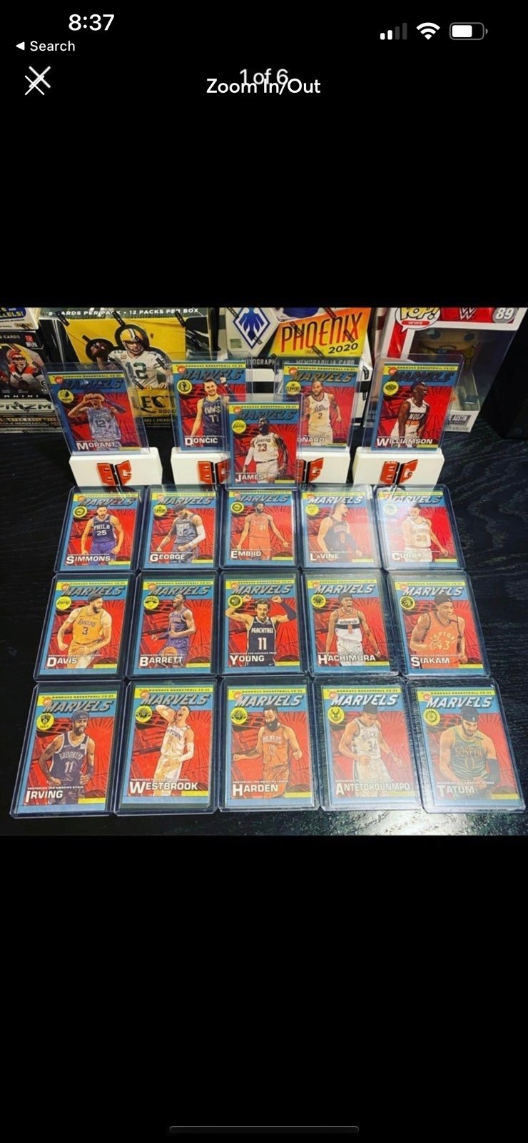 2020-21 Donruss Basketball Net Marvels Full Set of 20 Lebron Zion Luka All 20