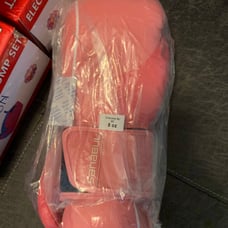 Pink boxing gloves