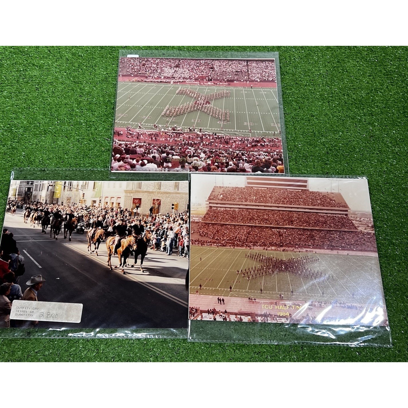 6 vintage Texas A&M photos 8X10 Aggie Football pictures Aggie corps 1980s