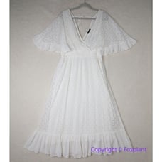 New! City Chic Holland Maxi Tiered Dress ivory white, plus size 16