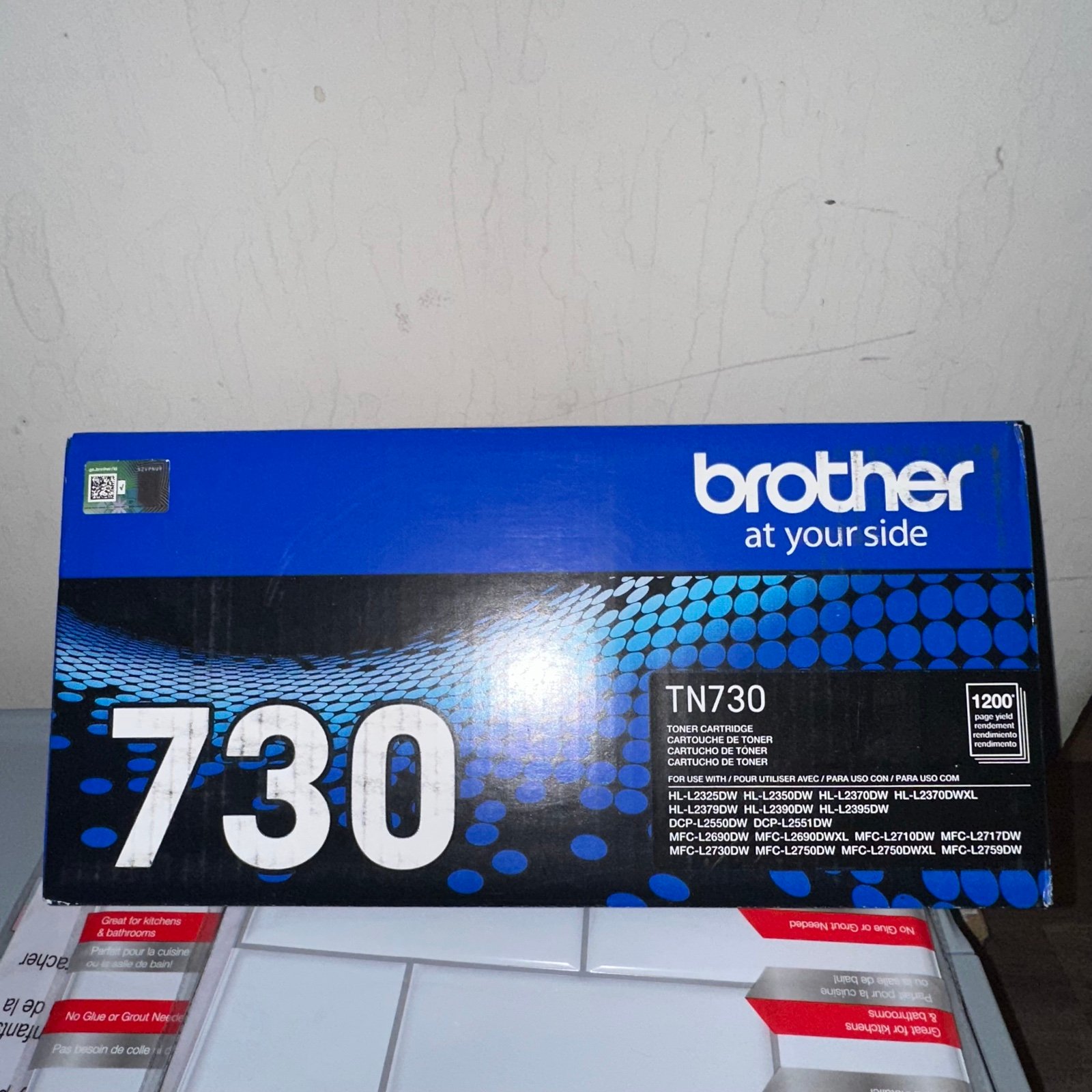 Brother TN-730 TN730 Black Toner Cartridge Brand New Sealed in Box