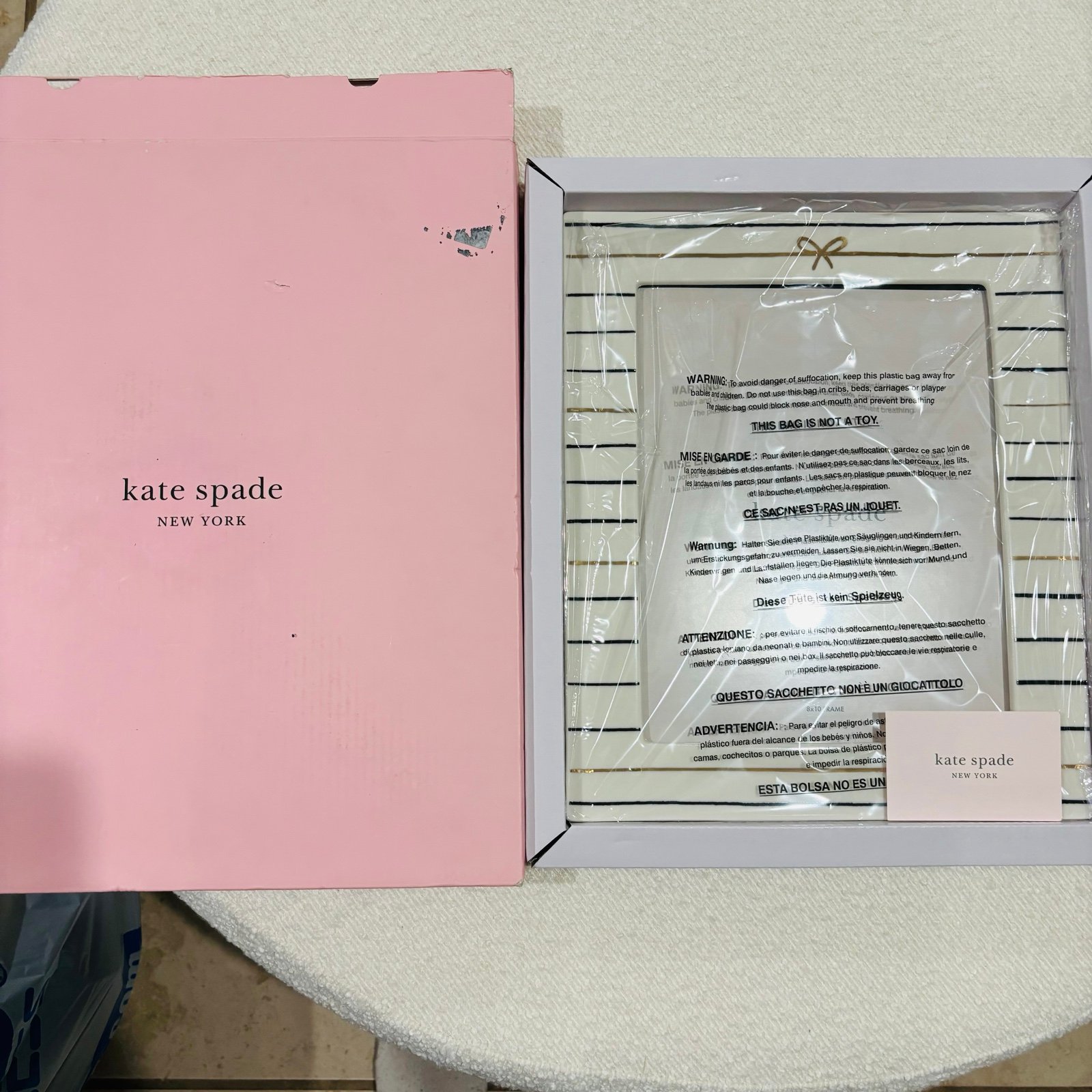 NEW Lenox Kate Spade New York A CHARMED LIFE 8X10 Picture Frame