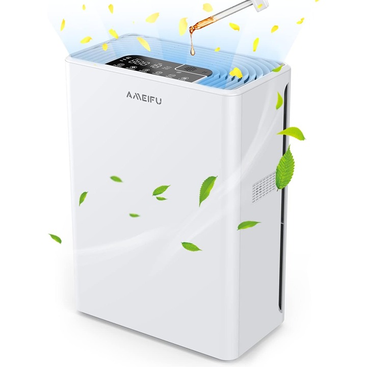 Air Purifiers 2300 sq ft H13 True Hepa Home Large Room Pets Smoke Pollen White
