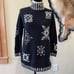 Long Sleeve VTG Woolrich Women' Winter Snowflake Sweater Black/ White Sz S