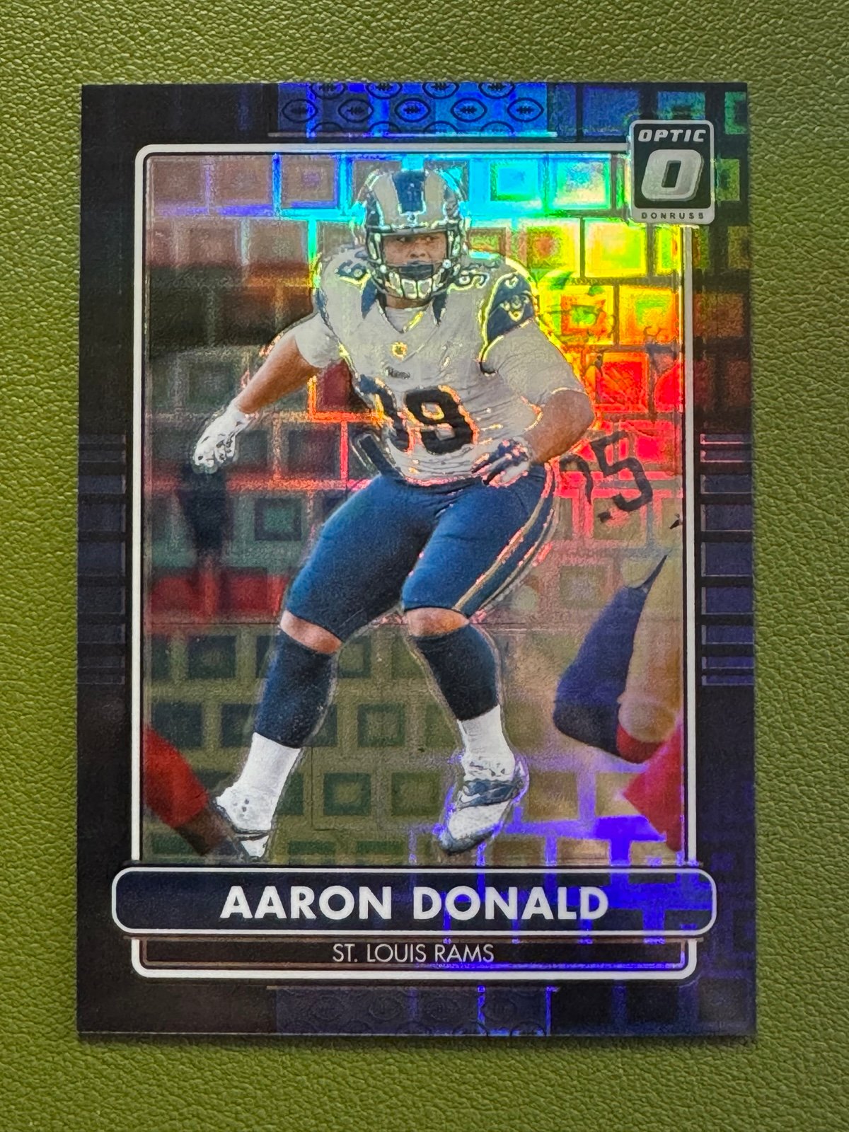 2024 Donruss Optic AARON DONALD Black Pandora /25 Rams 2014 RETRO SERIES