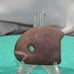 artifact, approx 2 long, Super Fine Auth Drilled Gorget TN artifact, Hardin CO