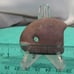 artifact, approx 2 long, Super Fine Auth Drilled Gorget TN artifact, Hardin CO