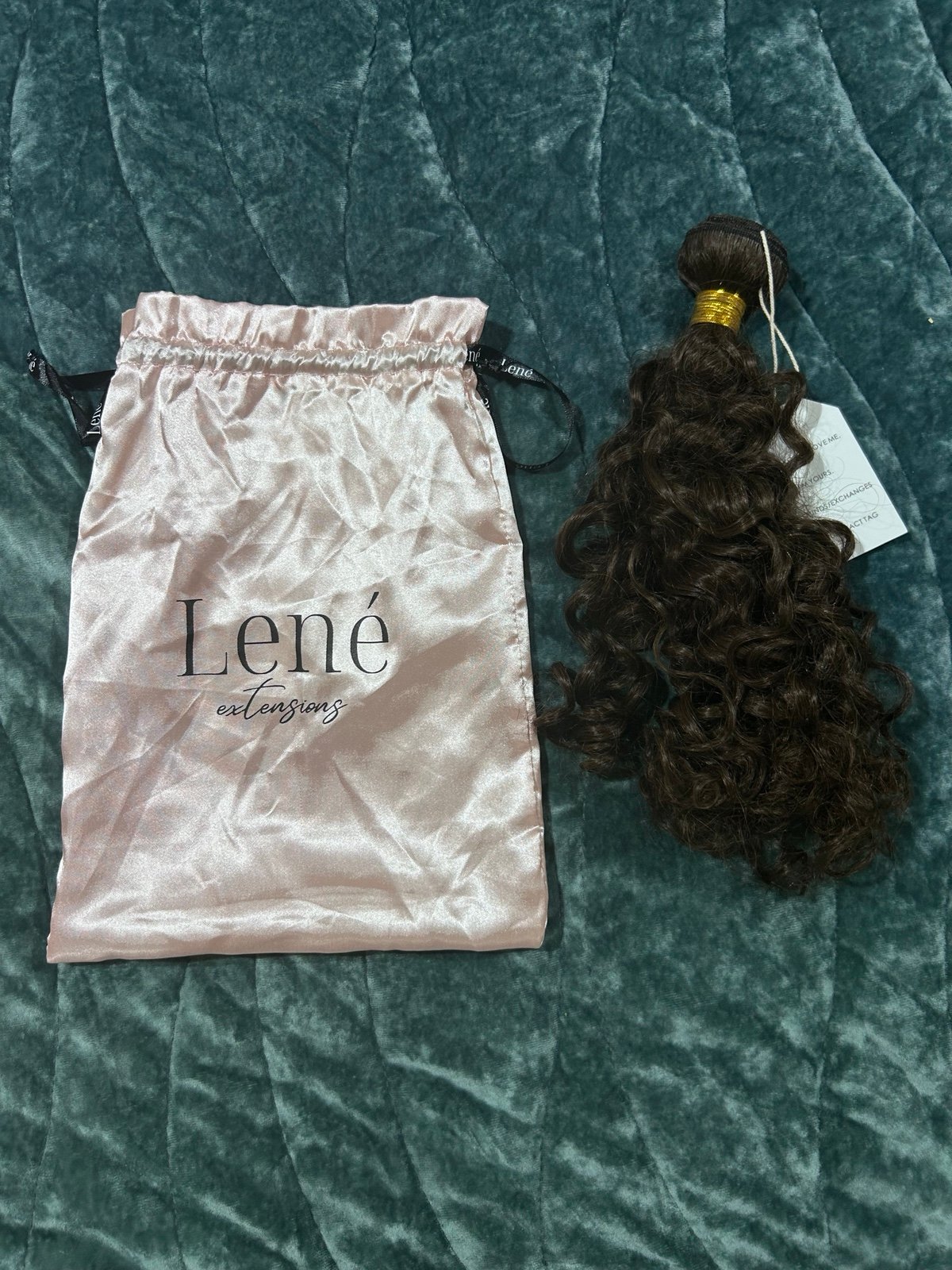 Lene curly weft extensions